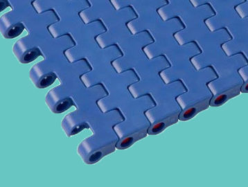 El UNI superior sólido superior plano plástico de las bandas transportadoras de las correas modulares de ZY800FT ENCADENA LA CATEGORÍA ALIMENTICIA azul del color FDA de QNB