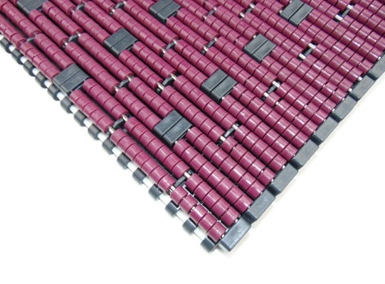 Bandas transportadoras modulares de la presión de espalda de las cintas transportadoras de la ETB para la púrpura encogimiento-envuelta del color de las bandejas MCC1005LBP
